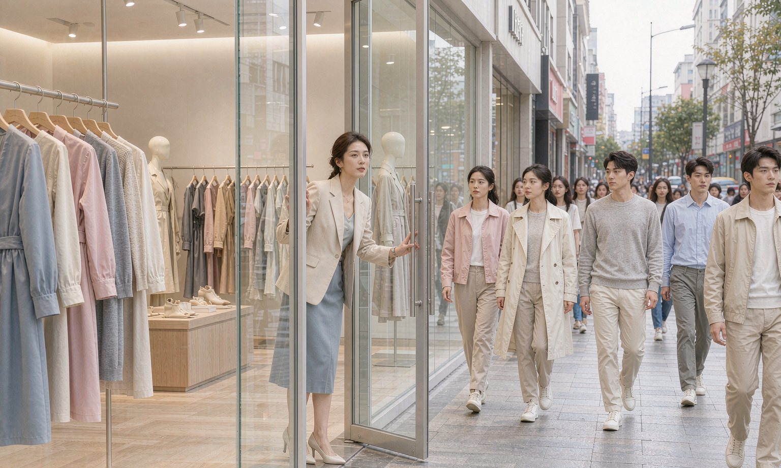 服装门店寻找新客的经营场景